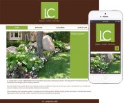 Website design for LC Landscape features multiple image galleries. The main requirement was for the design to be responsive so it could be accessed on location to show potential clients.