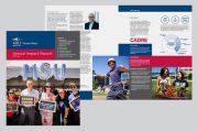 Design and layout for the 12 page, MSU Denver Student Affairs Annual Report.