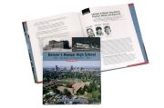 We worked with a local historian on this 214 page history book of Manual High School. Research and photography were additional services we provided along with the design and layout of the book.
